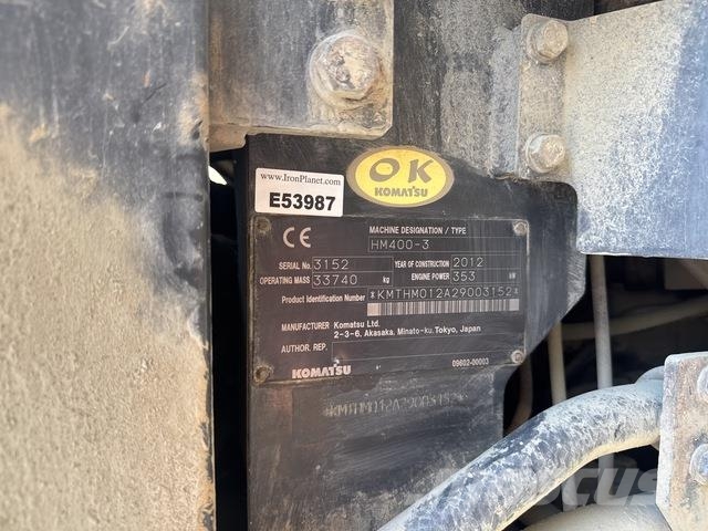 Komatsu HM400-3 ساحبات مفصلية