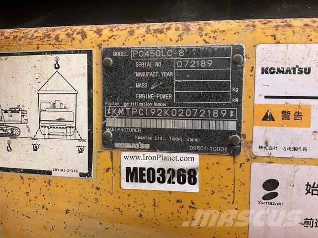 Komatsu PC450LC-8 Rupsgraafmachines