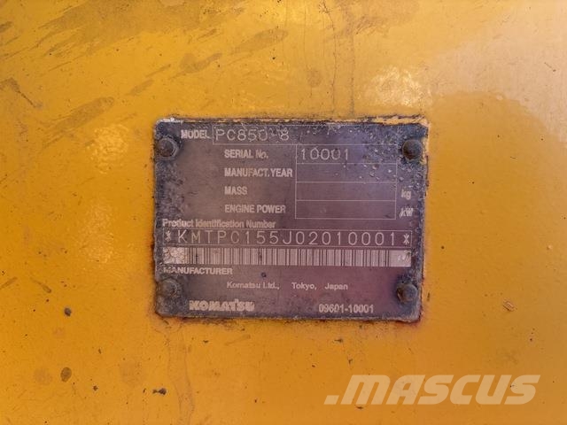 Komatsu PC850-8 Crawler excavators