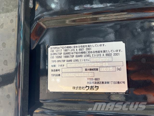 Kubota U-35-6A 소형 굴삭기 7톤 미만