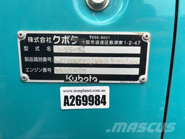 Kubota U-35-6A 소형 굴삭기 7톤 미만