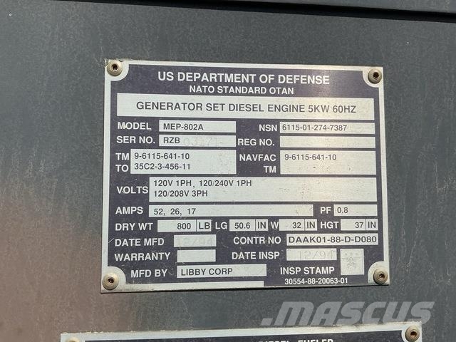 Libby MEP-802A Dieselgeneratorer