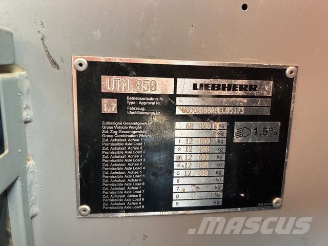 Liebherr LTM1100-5.2 Żurawie szosowo-terenowe
