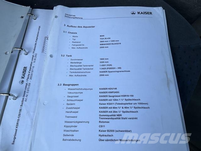 MAN TGA26.430 Kombinované/Čerpací cisterny