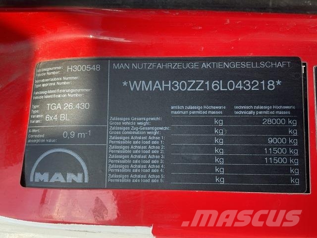 MAN TGA26.430 Kombinované/Čerpací cisterny