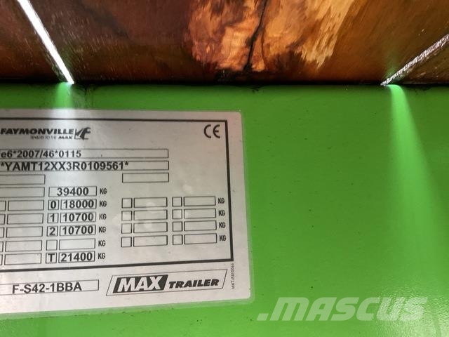 MAX Trailer F-S42-1BBA Нискотоварни полуремаркета
