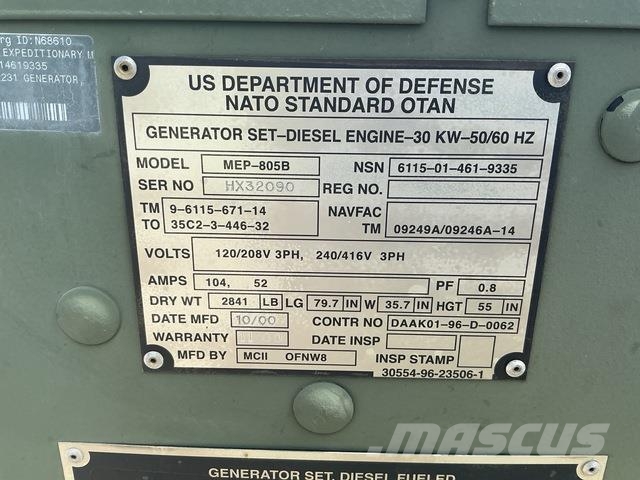 MCII MEP-805B Geradores a diesel