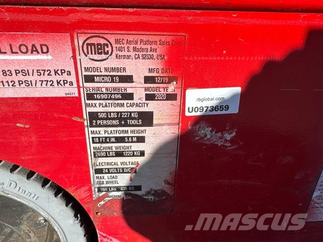 MEC MICRO 19 Plataformas tijera