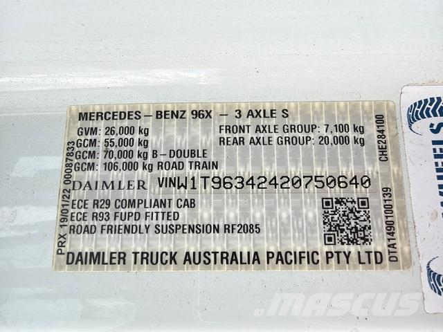Mercedes-Benz Actros 2663 Tractor Units