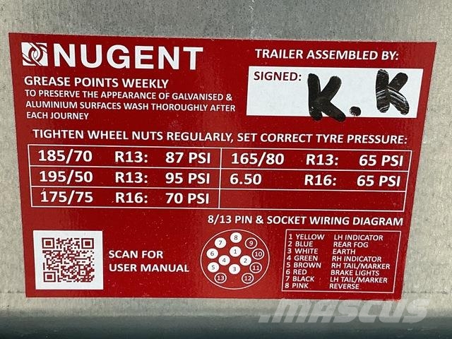 Nugent  Autonkuljetusperävaunut