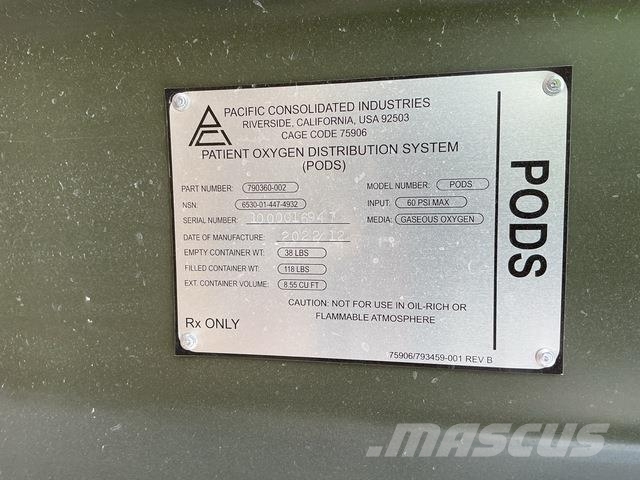 Pacific Consolidated 790360-002 Patient Oxygen Distributio Muut koneet