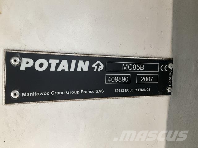 Potain MC85B Tornkraanad