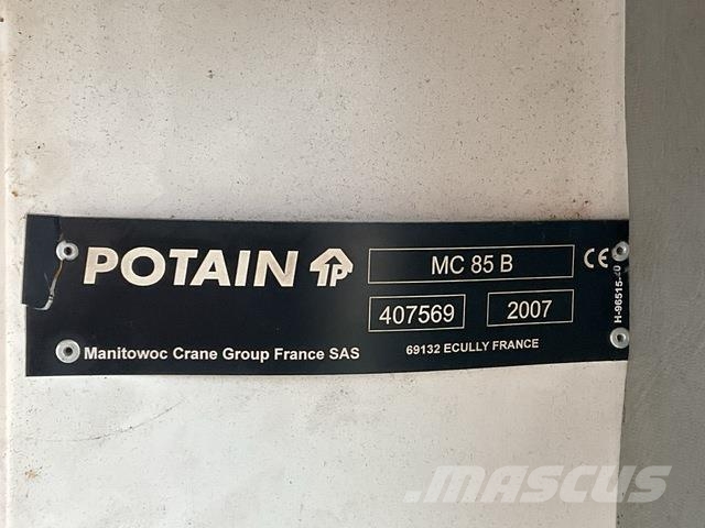 Potain MC85B Tornkraanad