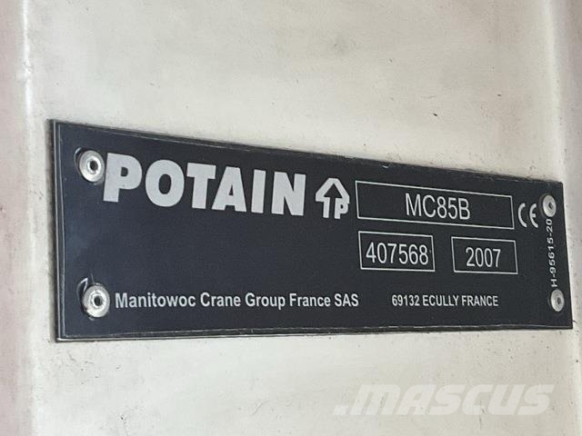 Potain MC85B Tornkraanad