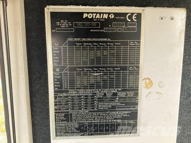 Potain MD120-G6 Tornkraanad