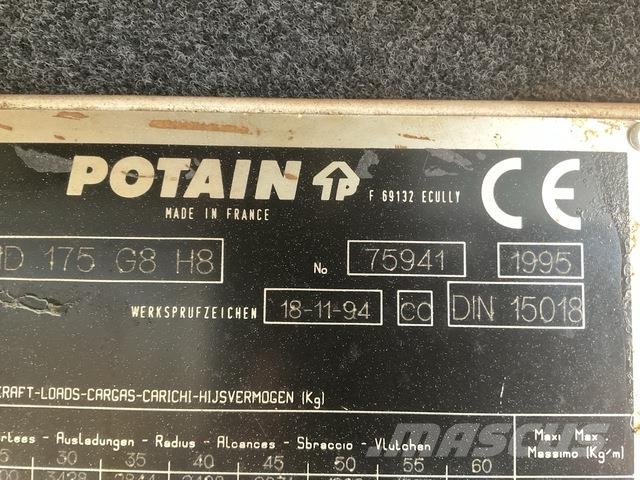 Potain MD175-G8 Tornkraanad