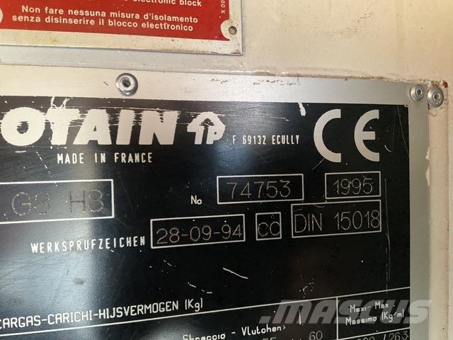 Potain MD175-G8 Tornkraanad