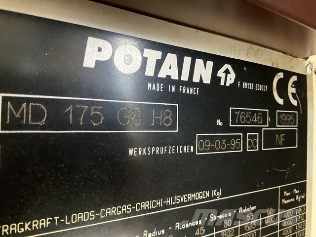 Potain MD175-G8 Tornkraanad