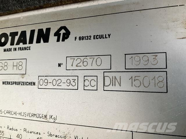 Potain MD175-G8 Tornkraanad