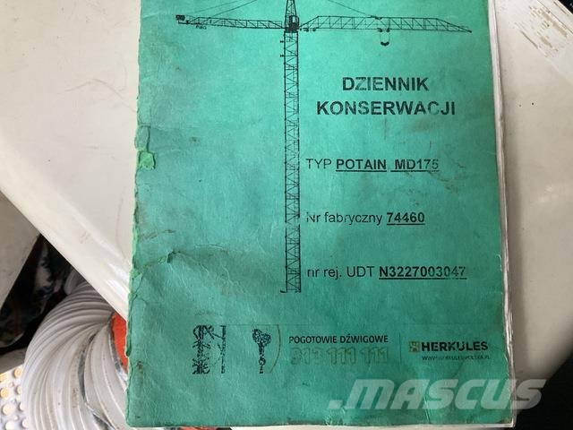 Potain MD175-G8 Tornkraanad