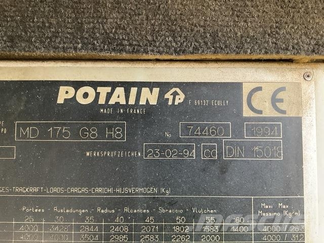 Potain MD175-G8 Tornkraanad