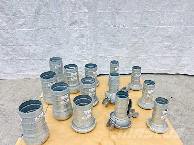 Quantity of (14) Assorted 6 in & 4 in Hose Shank C Other