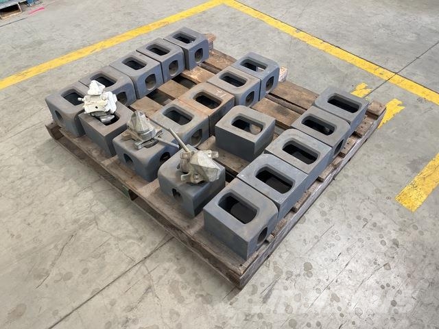 Quantity of (18) Container Pin Receivers Other components