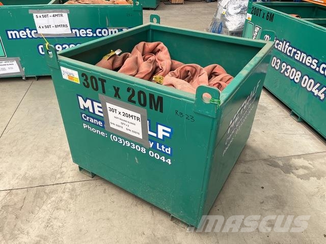 Quantity of (2) 30 t x 20 m Soft Round Sling Építőipar - Egyebek