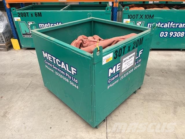 Quantity of (2) 30 t x 20 m Soft Round Sling Építőipar - Egyebek