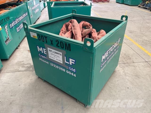 Quantity of (2) 30 t x 20 m Soft Round Sling Építőipar - Egyebek
