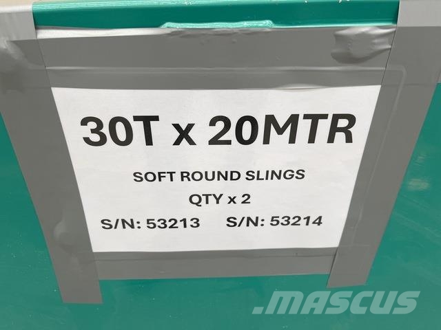  Quantity of (2) 30t x 20 m Soft Round Sling Other