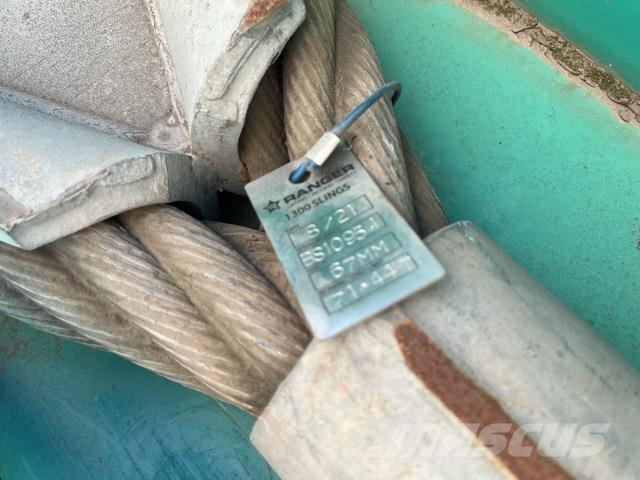 Quantity of (2) 67 mm Wire Sling & Rack Другие грузоподъемные машины