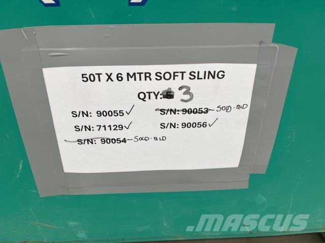  Quantity of (3) 50 t x 6 m Soft Sling Other
