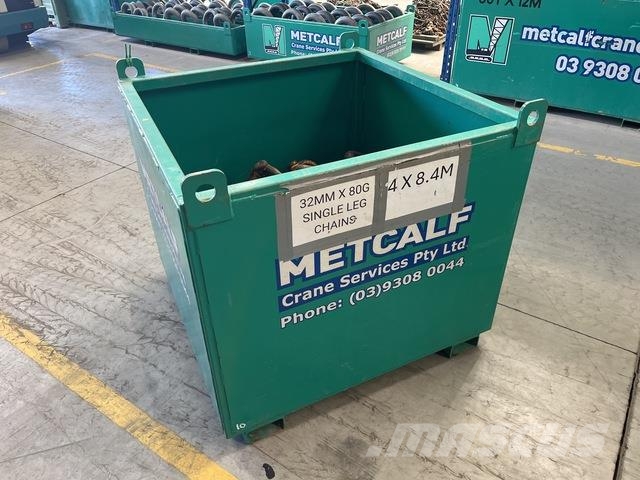 Quantity of (4) 32 mm x 8.4 m G80 Single Leg Chain Ostali kranovi
