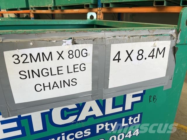 Quantity of (4) 32 mm x 8.4 m G80 Single Leg Chain Ostali kranovi