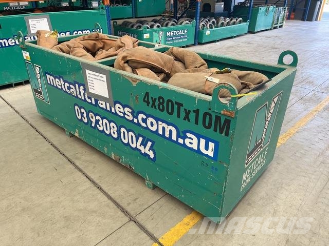  Quantity of (4) 80 t x 10 m Soft Sling Építőipar - Egyebek