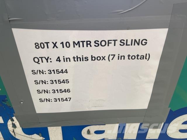  Quantity of (4) 80 t x 10 m Soft Sling Építőipar - Egyebek