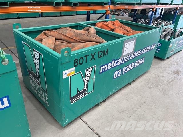 Quantity of (4) 80 t x 12 m Soft Sling Építőipar - Egyebek