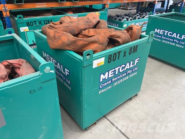 Quantity of (4) 80 t x 8 m Soft Sling Építőipar - Egyebek