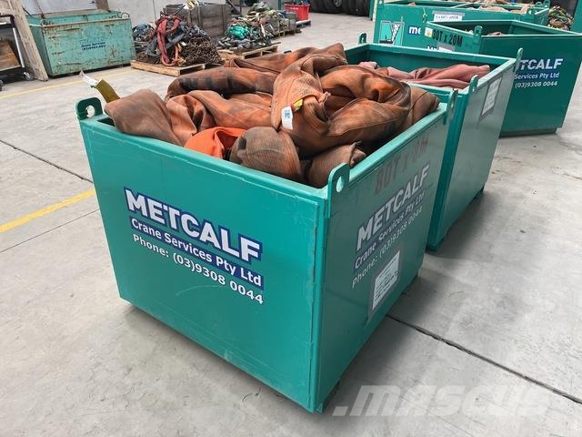 Quantity of (4) 80 t x 8 m Soft Sling Építőipar - Egyebek