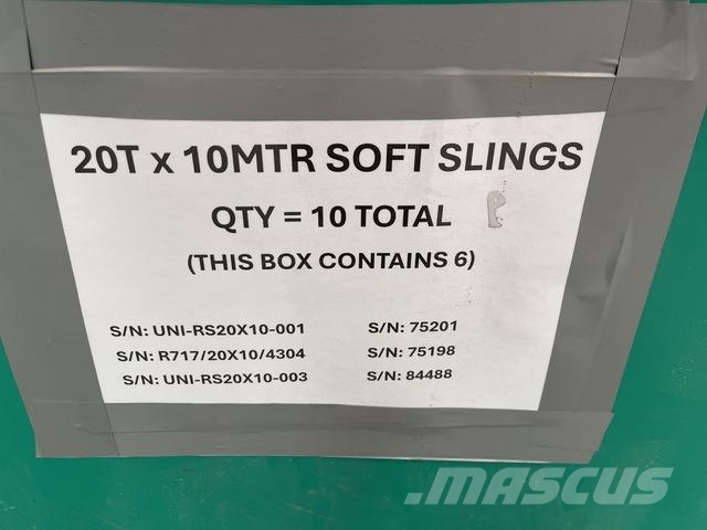 Quantity of (6) 20 t x 10 m Soft Sling Other