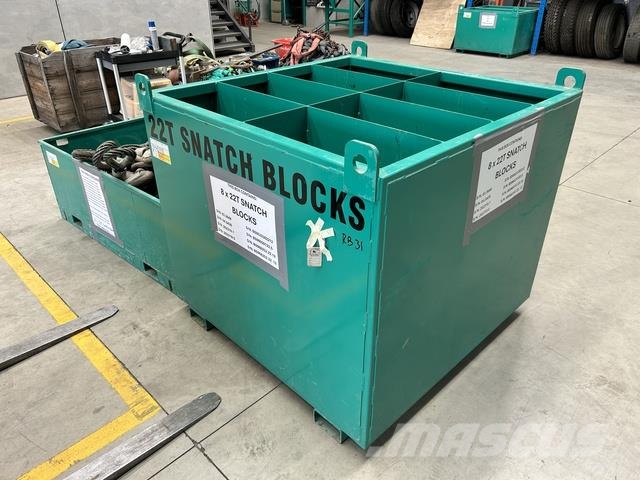 Quantity of (8) 22 ton Snatch Blocks Другие грузоподъемные машины
