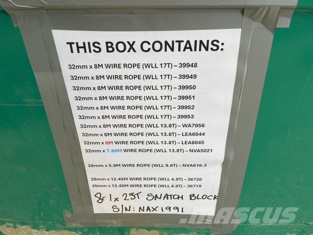 Quantity of (8) 22 ton Snatch Blocks Другие грузоподъемные машины