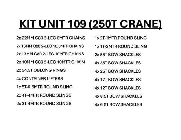 Quantity of Rigging - Fits 2019 Terex Demag AC220- Other