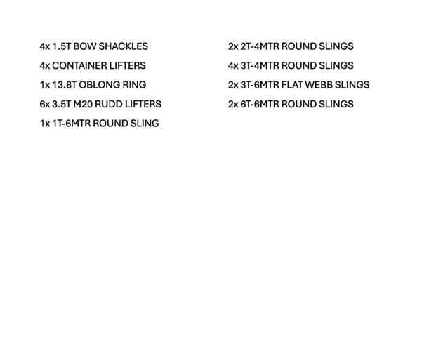 Quantity of Rigging - Fits 2021 Liebherr LTM1060-3 Other
