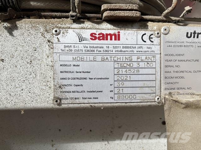 Sami Tecno 3-100 Бетонные заводы