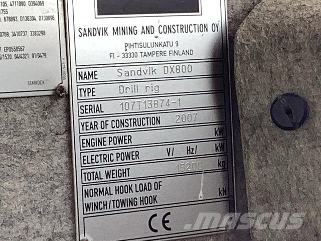 Sandvik RANGER DX800 Avolouhintaporauslaitteet