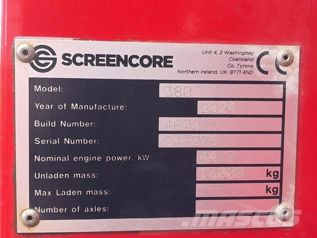  Screencore 380 سيور نقالة