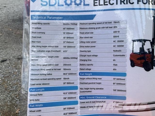 SDLOOL CPD-15 Electric forklifts