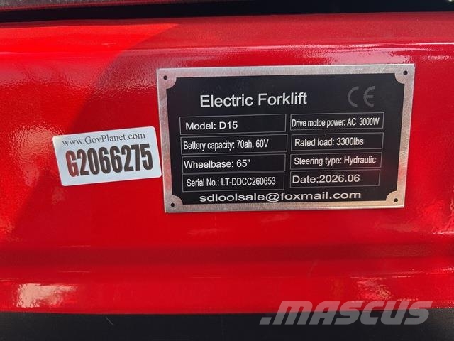 SDLOOL CPD-15 Electric forklifts